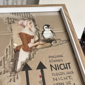 Pinguine können nicht fliegen 34 x 44