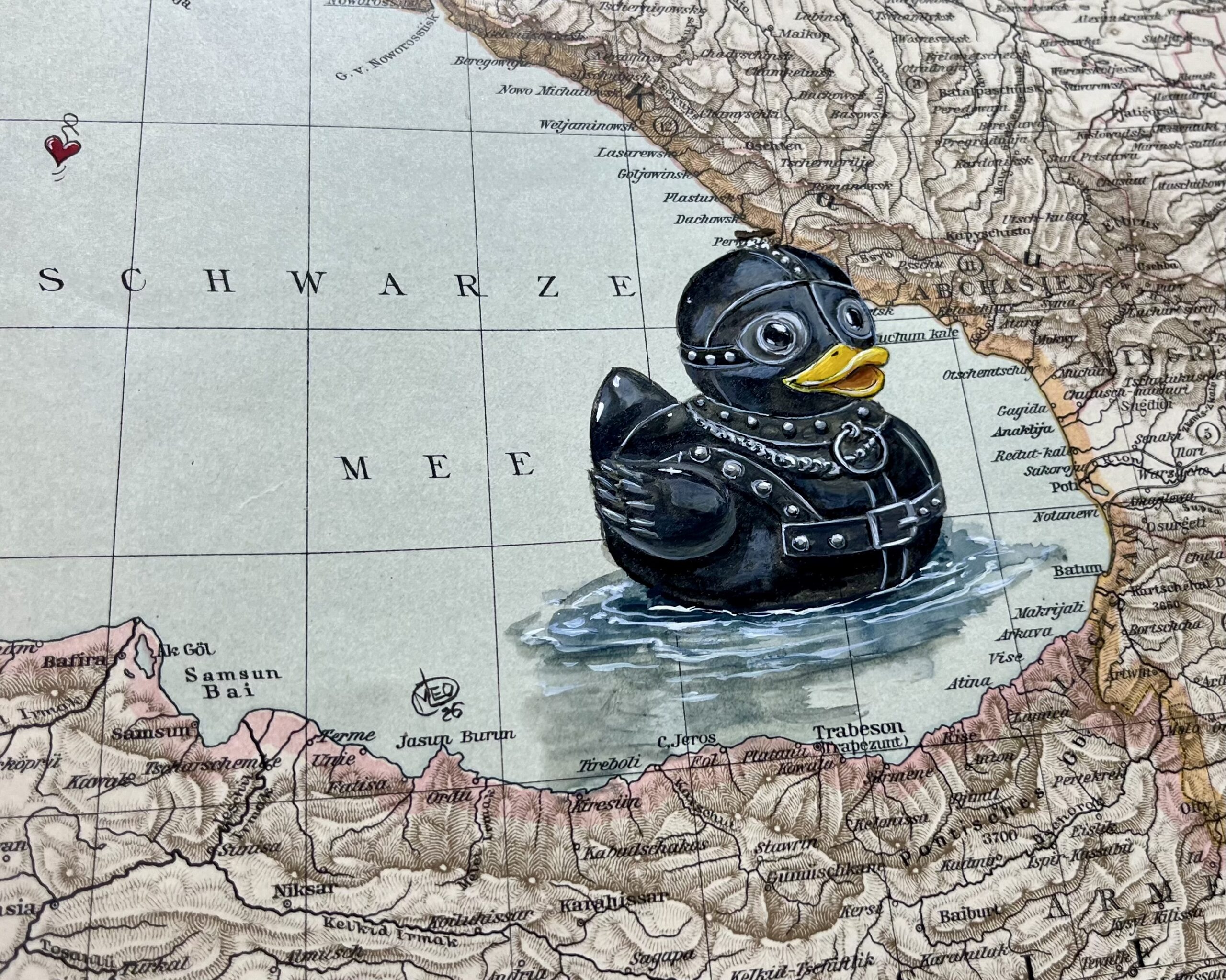 Schwarzes Meer. Schwarze Seele. – Ente in Lack und Leder – Bild 4