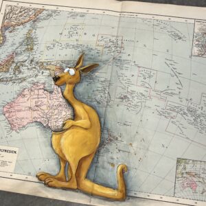 Australien im Sack72 x 52 cm